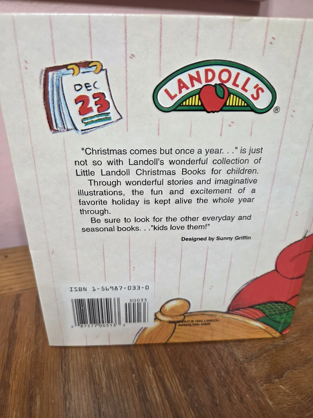Santa Has the Sniffles! Kids Learning Book - Red & Green